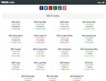 Tablet Screenshot of mcxindia.info